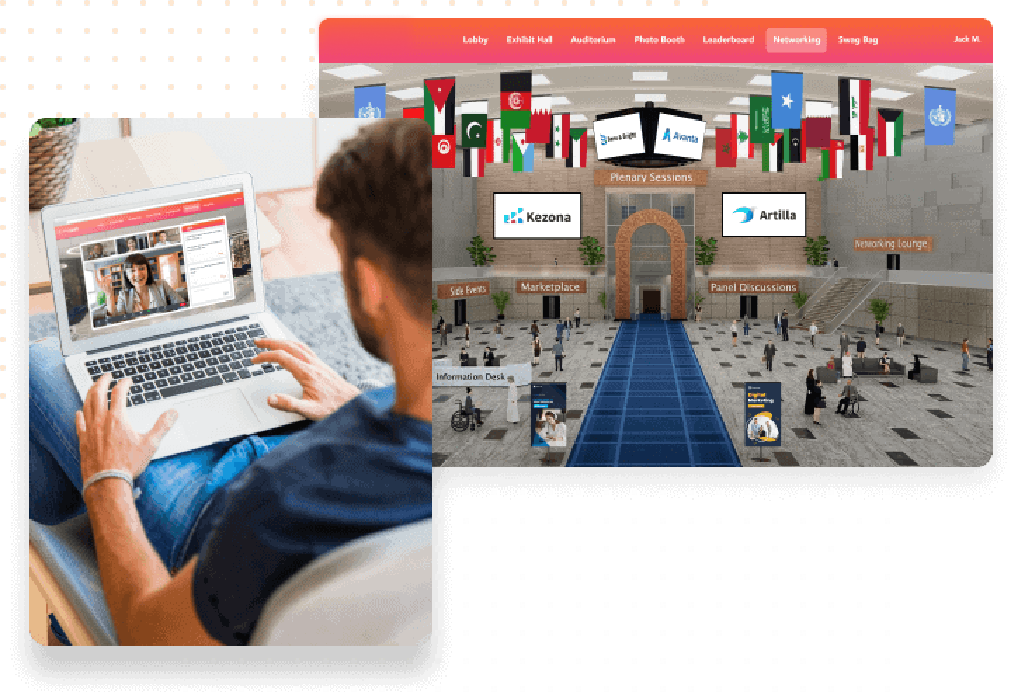 Virtual conference platform